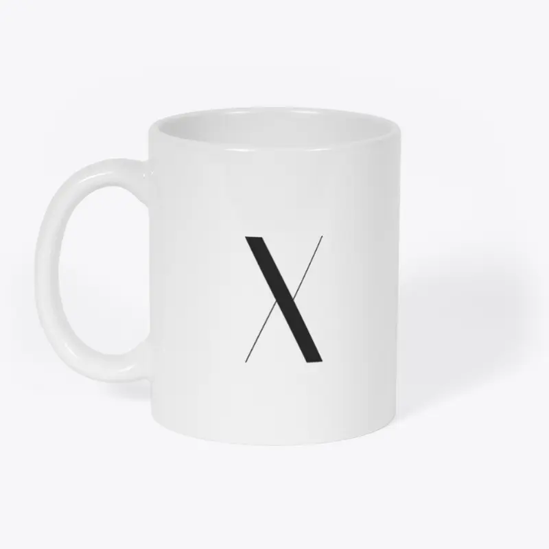 X Initial Coffee Mug