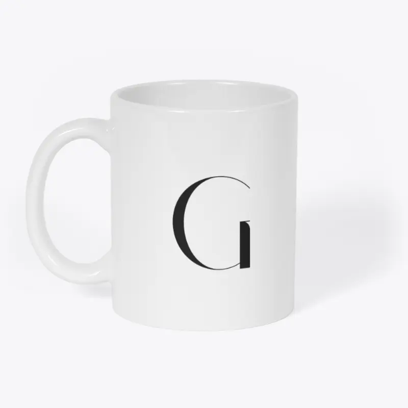 G Initial Coffee Mug