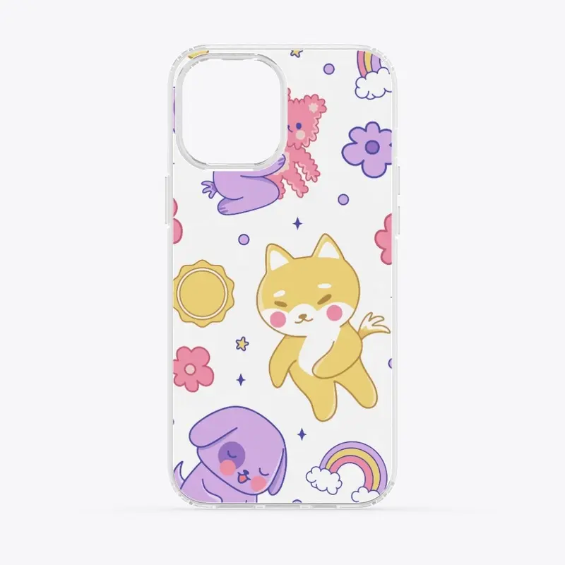 Kawaii Animals and  Rainbow