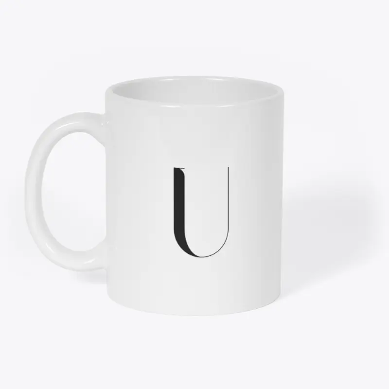 U Initial Coffee Mug