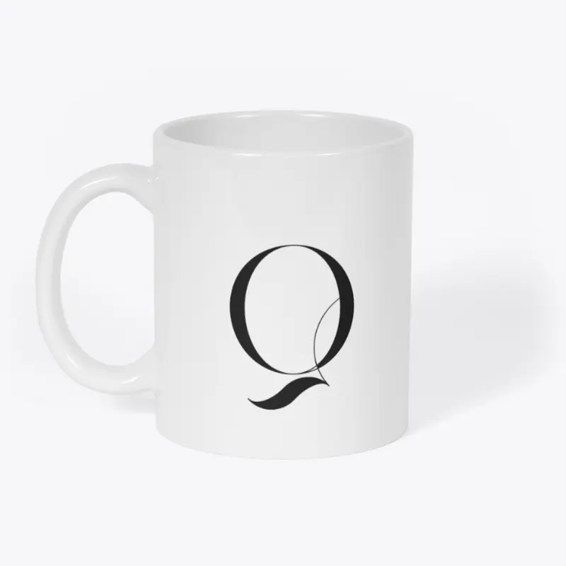 Q Initial Coffee Mug