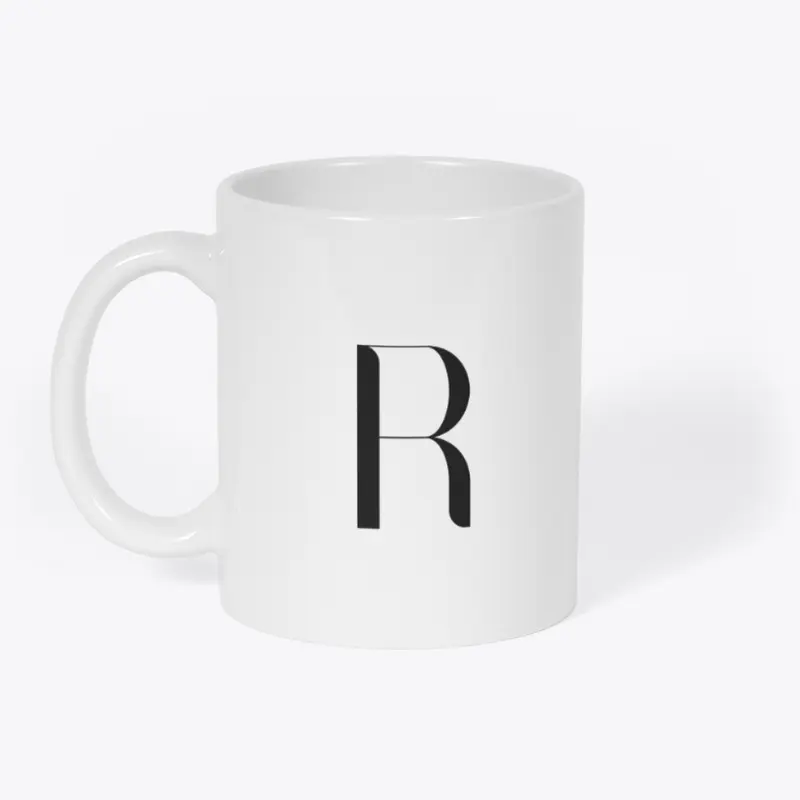 R Initial Coffee Mug