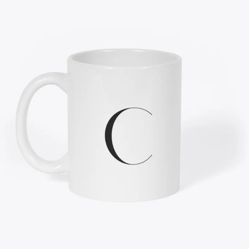 C Initial Coffee Mug