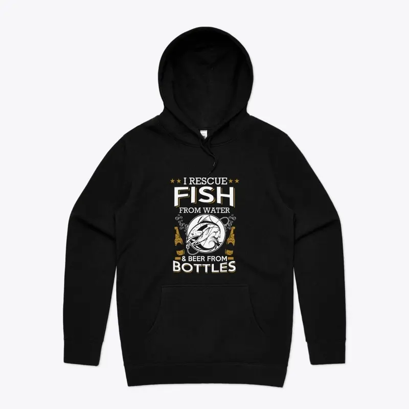 Hipster Collection Beer and Fishing